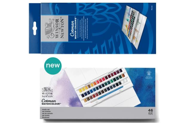 他サイト： W&N コットマン ハーフパン40色(45個入り) スタジオセット 18909471 ウィンザー&ニュートンの商品画像