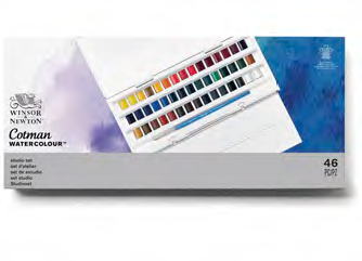他サイト： CWC ハーフパン40色(45個入り)スタジオセット コットマン・ウォーターカラー Winsor&Newtonの商品画像