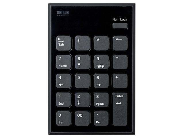 他サイト： SANWASUPPLY サンワサプライ 静音Bluetoothテンキー NT-BT23BK(沖縄・離島配送不可)の商品画像