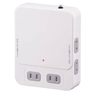 他サイト： OHM オーム電機 00-1452 雷ガード・ブレーカー付 6個口拡張コンセント(TVボードバッグ用)(沖縄・離島配送不可)の商品画像