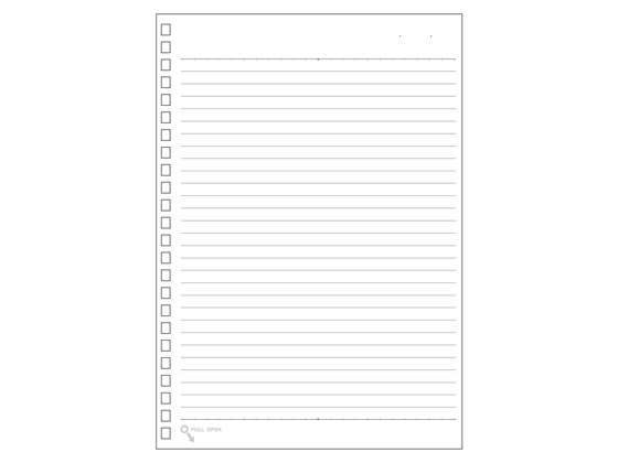 他サイト： ツイストノート専用リーフ A5 24穴 B罫6mm 30枚 リヒトラブ N-1650の商品画像