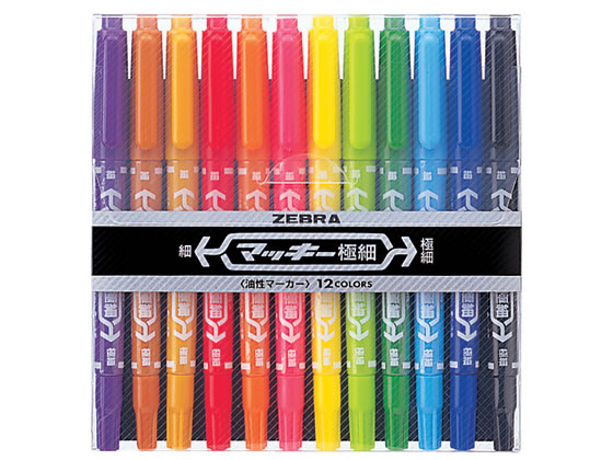 他サイト： マッキー極細 12色セット ゼブラ MCF-12Cの商品画像