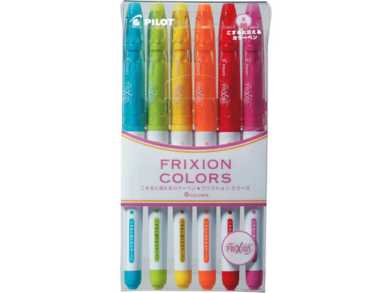 他サイト： フリクションカラーズ 6色セット パイロット SFC-60M-6Cの商品画像