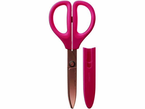 他サイト： ハサミ〈サクサ〉チタン・グルーレス刃 赤 コクヨ ハサ-PT280Rの商品画像