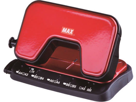 他サイト： 軽あけパンチ SCOOVA 15枚あけ レッド マックス DP-15T/Rの商品画像