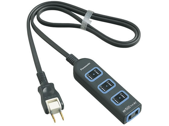 他サイト： 配線タップ ザ・タップX 4個口2m ブラック パナソニック WHA2524BKPの商品画像