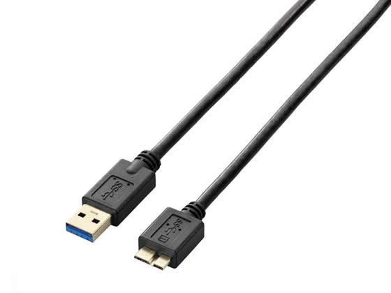 他サイト： USB3.0ケーブル(A-microB)0.5m ブラック エレコム USB3-AMB05BKの商品画像