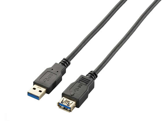 他サイト： USB3.0延長ケーブル A-Aタイプ 2m ブラック エレコム USB3-E20BKの商品画像