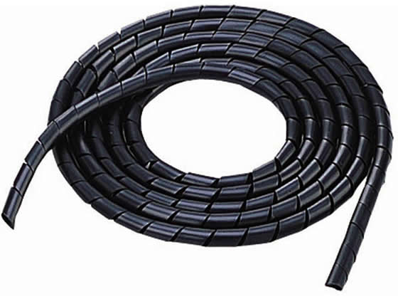 他サイト： ゴチャゴチャなケーブルを整理するチューブ 6mm×2m ブラック エレコム BST-6BKの商品画像