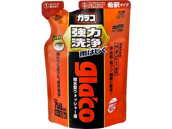 他サイト： ガラコウォッシャー強力洗浄 750mL ソフト99 04952の商品画像