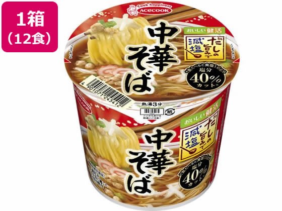 他サイト： だしの旨みで減塩 中華そば×12食 エースコックの商品画像