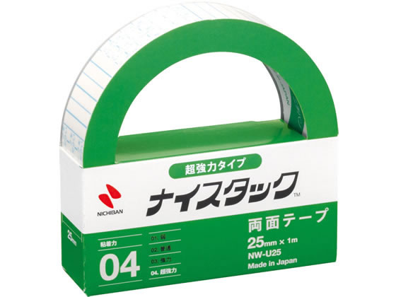 他サイト： ナイスタック 両面テープ 強力タイプ 25mm×1m ニチバン NW-U25の商品画像