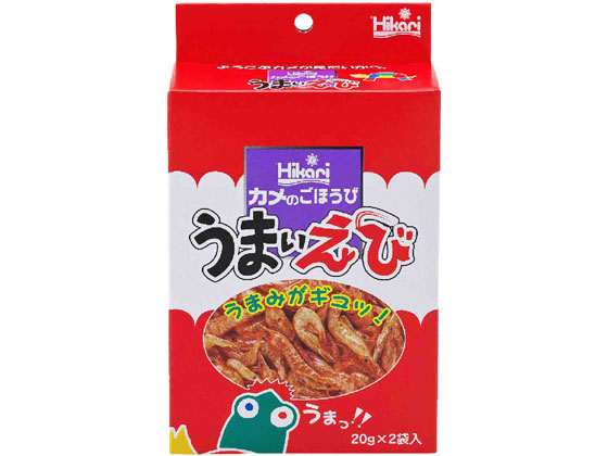 他サイト： カメのごほうび うまいえび 20g×2袋入り キョーリン 586811の商品画像
