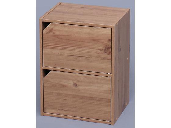 他サイト： モジュールボックス扉付 ナチュラル アイリスオーヤマ MDB-2Dの商品画像