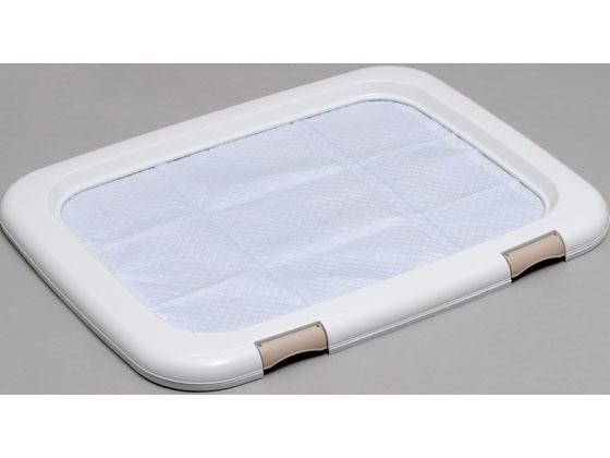 他サイト： フチもれしにくいペットトレー ワイド ホワイト アイリスオーヤマ FMT-635の商品画像
