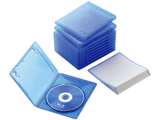 他サイト： Blu-rayディスクケース 1枚収納 10パック エレコム CCD-BLU110CBUの商品画像