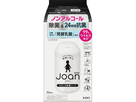 他サイト： クイックル Joan 除菌シート つめかえ用 70枚 KAOの商品画像