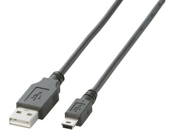 他サイト： USB2.0ケーブル mini-Bタイプ 0.5m エレコム U2C-M05BKの商品画像