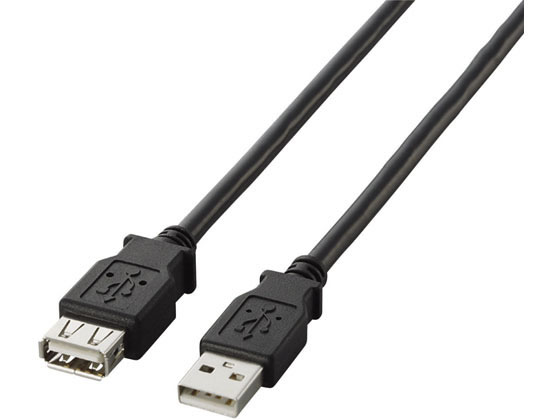 他サイト： USB2.0延長ケーブル A-A 5.0m エレコム U2C-E50BKの商品画像