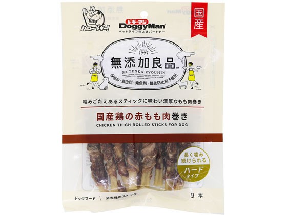 他サイト： 無添加良品 国産鶏の赤もも肉巻き 9本 ドギーマンの商品画像