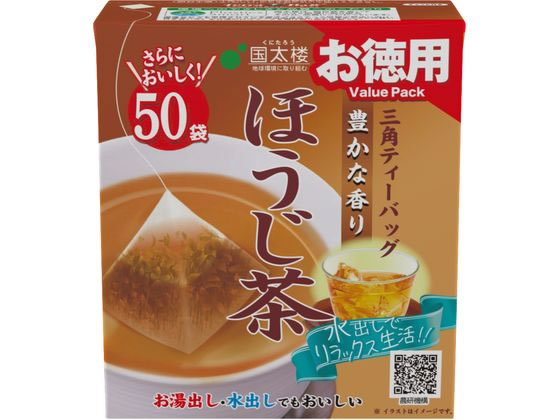 他サイト： お徳用 豊かな香りほうじ茶 三角ティーバッグ 50P 国太楼の商品画像