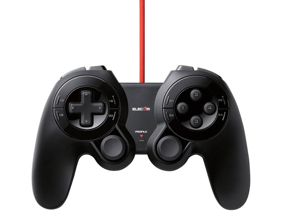 他サイト： マクロ機能搭載 DUX MMO有線ゲームパッド エレコム JC-DUX60BKの商品画像