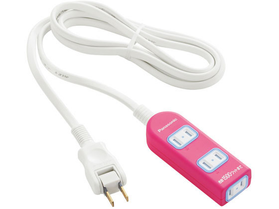 他サイト： ザ・タップX 3コ口 2m ピンク パナソニック WHA2523NKPの商品画像