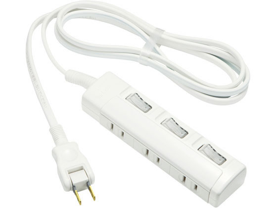 他サイト： ザ・タップスイッチe 3個口 1.5m ホワイト パナソニック WHS26235WPの商品画像