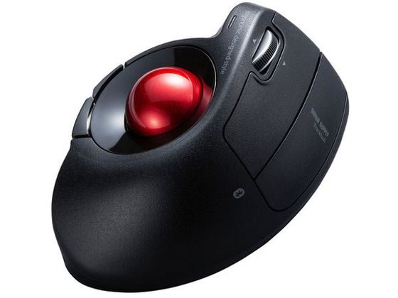 他サイト： Bluetoothエルゴトラックボール(マルチペアリング) サンワサプライ MA-BTTB179BKの商品画像