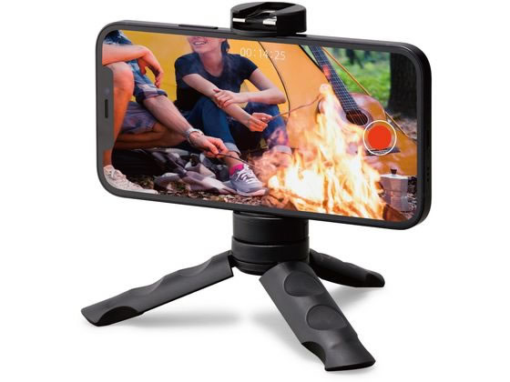 他サイト： スマートフォン用三脚 自撮り棒 2way エレコム P-STSRSSBKの商品画像