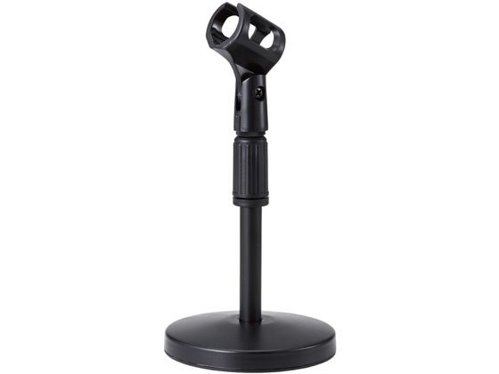 他サイト： マイクスタンド 卓上 高さ調整 角度調整 エレコム HS-DSARMBKの商品画像