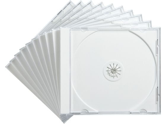 他サイト： Blu-ray・DVD・CDケース ホワイト 10枚セット サンワサプライ FCD-PN10WNの商品画像