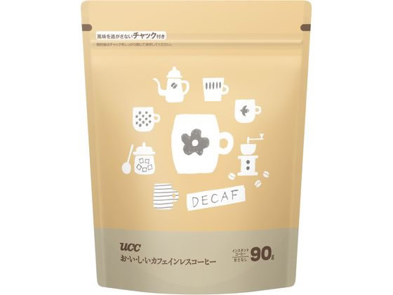 他サイト： おいしいカフェインレスコーヒー 袋 90g UCC 394160の商品画像