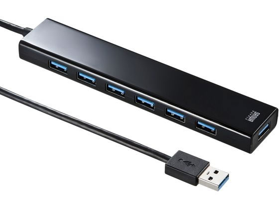 他サイト： 急速充電ポート付きUSB3.2Gen1 7ポートハブ サンワサプライ USB-3H703BKNの商品画像