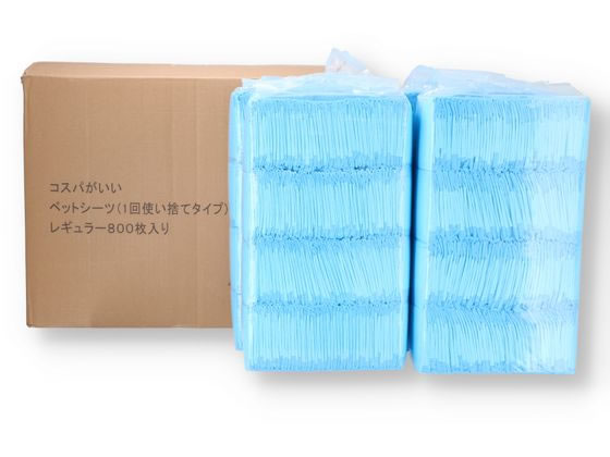 他サイト： コスパがいい薄型ペットシーツ レギュラー 800枚 スリーアローズ TA223-521-001の商品画像