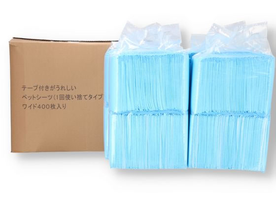 他サイト： テープ付がうれしい薄型シーツ ワイド 400枚 スリーアローズ TA223-521-005の商品画像