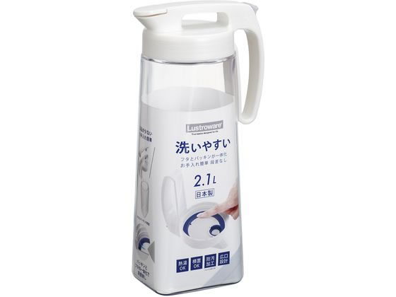 他サイト： 縦横シームレスピッチャー 2.1L ホワイト 岩崎工業 K-1286 Wの商品画像