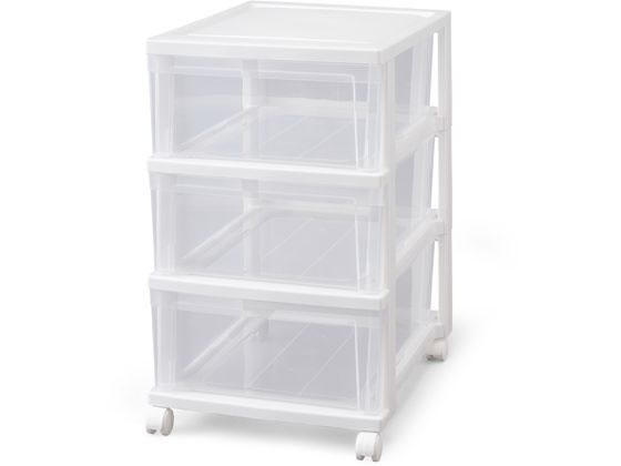 他サイト： クローゼットチェスト ホワイト/クリア アイリスオーヤマ NSCLZ-503の商品画像