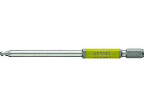 他サイト： 剛彩ビット (片頭ボールポイント) 対辺3×100mm ベッセル 1026798の商品画像