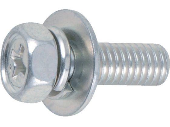 他サイト： 組込ボルト アブセットP-3 三価白 サイズM8×30 8本入 トラスコ中山 3001971の商品画像