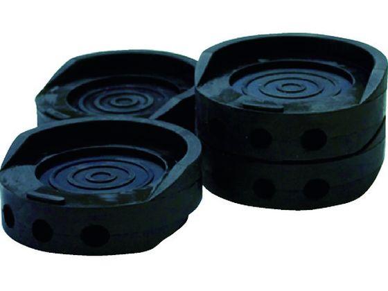 他サイト： HYPER防振ゴム φ70×25mm ブラック (4個入) 和気産業 8190104の商品画像