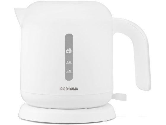 他サイト： 電気ケトルベーシックタイプ アイリスオーヤマ IKEB-800-Wの商品画像