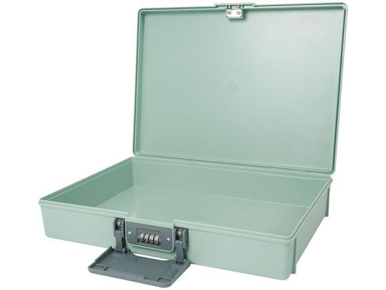 他サイト： 保管ボックス プラ製 A4 ライトグリーン カール事務器 HBP-200-Uの商品画像