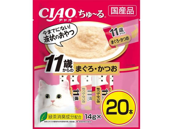 他サイト： CIAOちゅーる11歳からの鮪鰹14g×20本 いなばの商品画像
