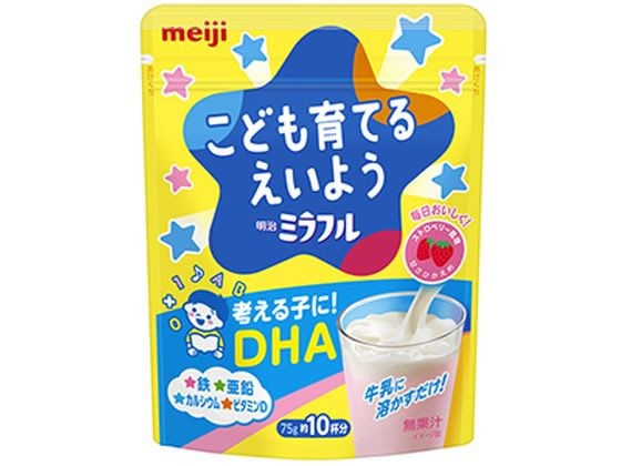 他サイト： 明治ミラフル 粉末飲料 ストロベリー風味 75g 明治の商品画像