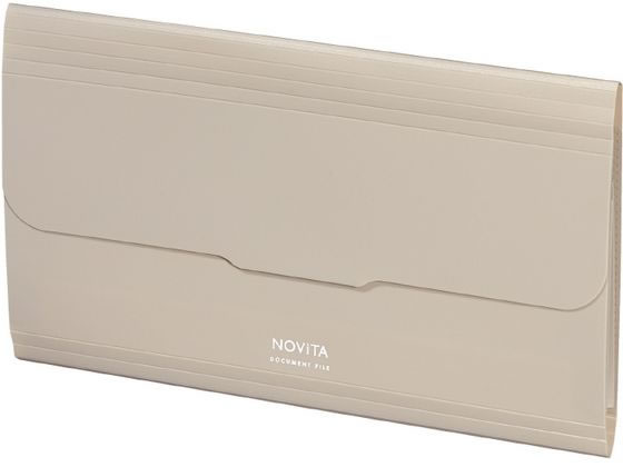 他サイト： 書類ファイル [ノビータ] 封筒サイズ 6ポケット サンドベージュ コクヨ フ-NV951LSの商品画像