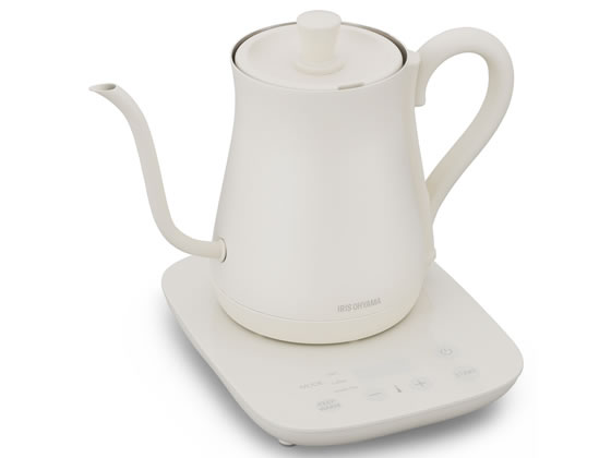 他サイト： 電気ケトル 温度調節付 ホワイト アイリスオーヤマ IKE-C601T-CWの商品画像