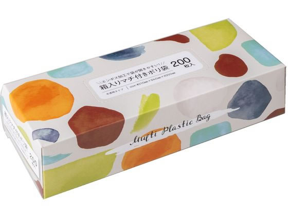 他サイト： 箱入マチ付ポリ袋 半透明 200枚入 ネクスタの商品画像