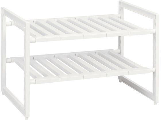 他サイト： アレンジフリー シンク下スペースラック 2段ワイド パール金属 H-5799の商品画像