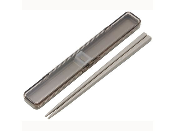 他サイト： 抗菌 音の鳴らない箸箱セット モーブグレー スケーター ABC3AGの商品画像